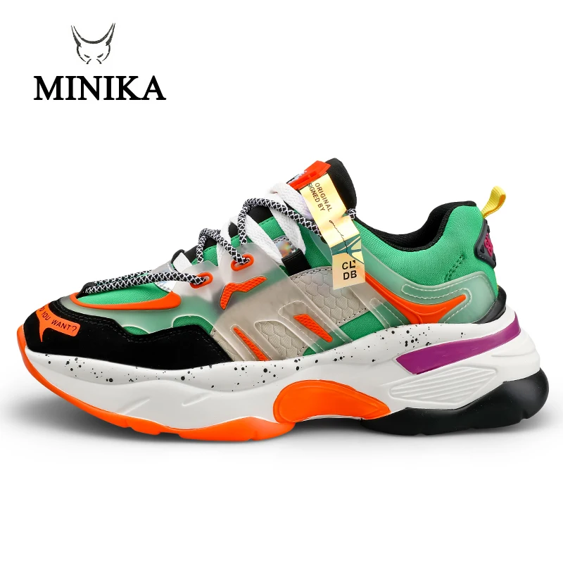 Стильные желтые кроссовки для бега мужские светильник обувь прогулок дышащие