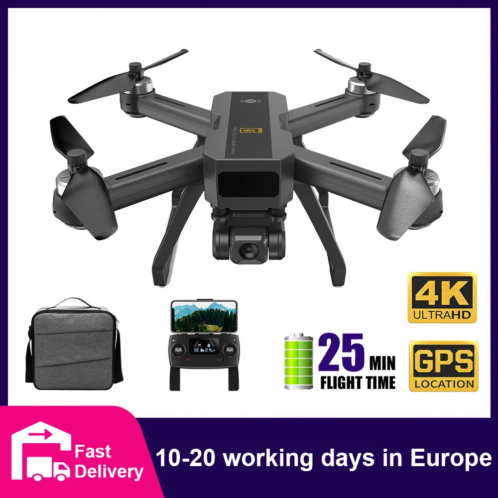 

MJX B20 Drone 4K with HD Camera FPV 25min Flight Time Brushless Motor Follow Me SD Card GPS Drones RC Quadcopter for Adults