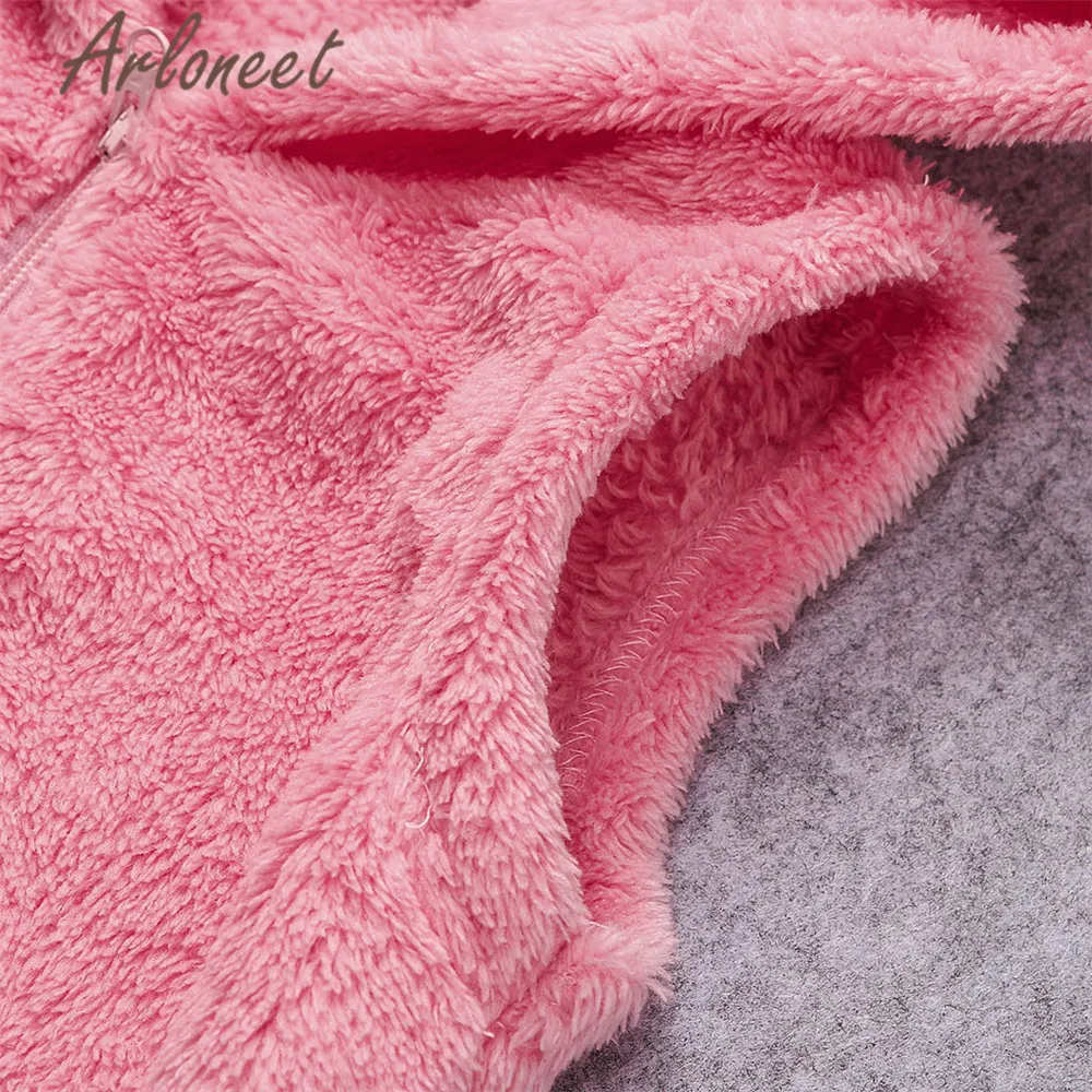 Пальто с мультяшным рисунком ARLONEET теплое толстое пальто на молнии без рукавов