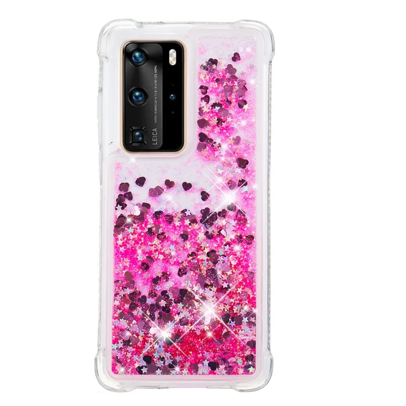 Чехол для Huawei P40 Pro Силиконовый противоударный чехол с градиентным зыбучим песком