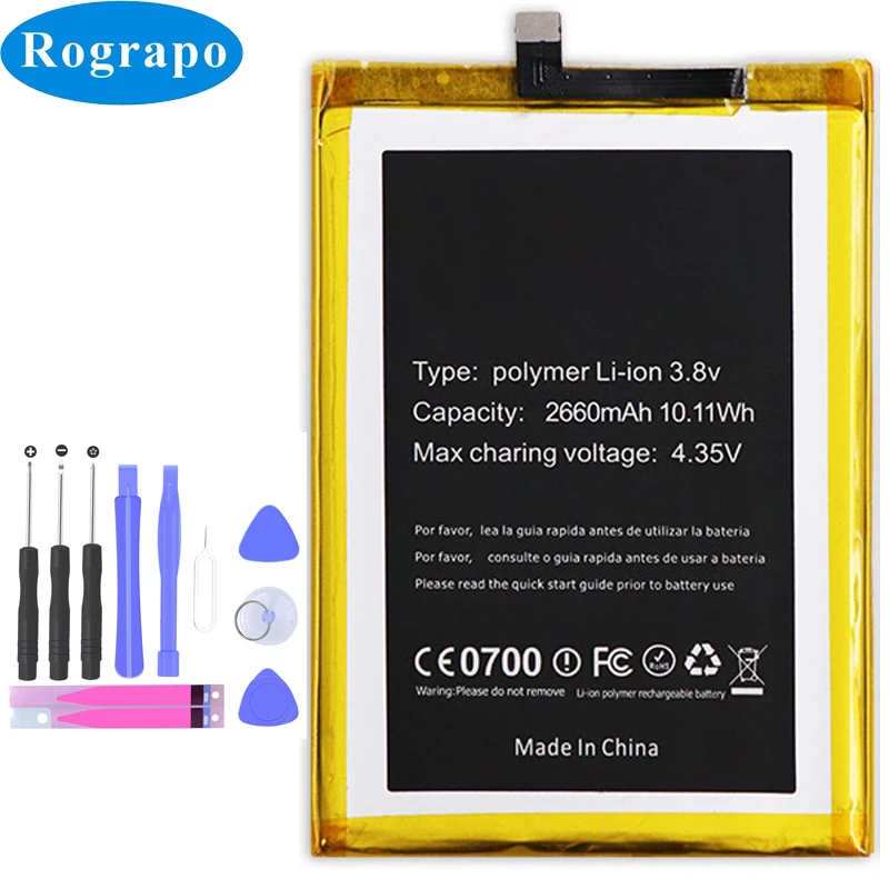 

Полностью новый оригинальный запасной аккумулятор 2660 мАч для Doogee F5