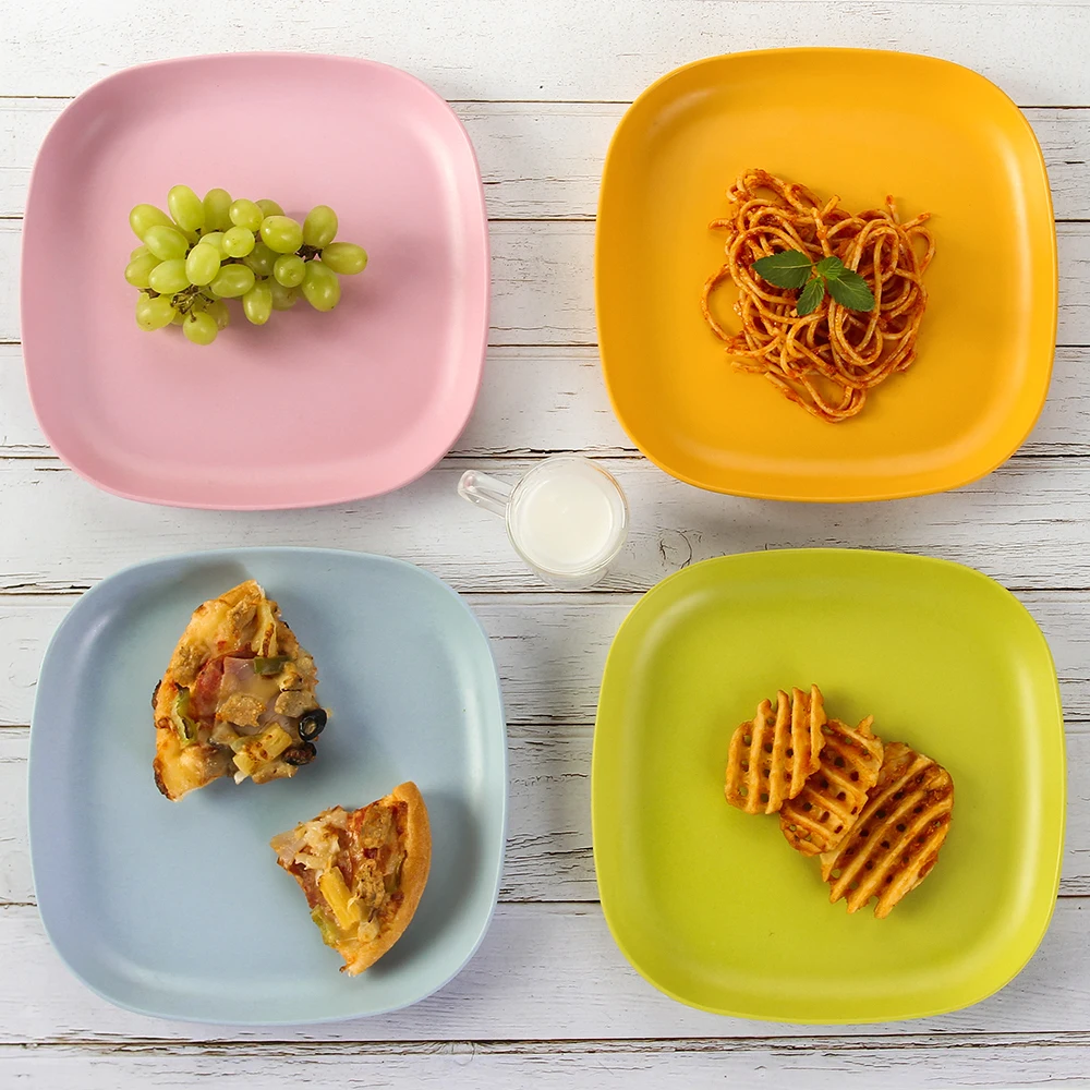 LEKOCH бамбуковая красочная детская посуда набор посуды блюда экологически чистые