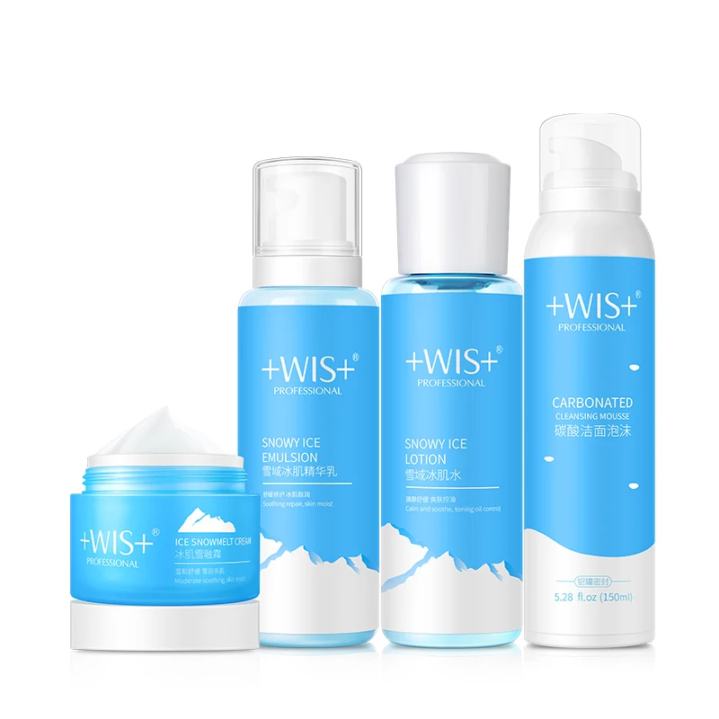 Набор для ухода за кожей WIS snow Ice Нежное очищающее средство Укрепляющий