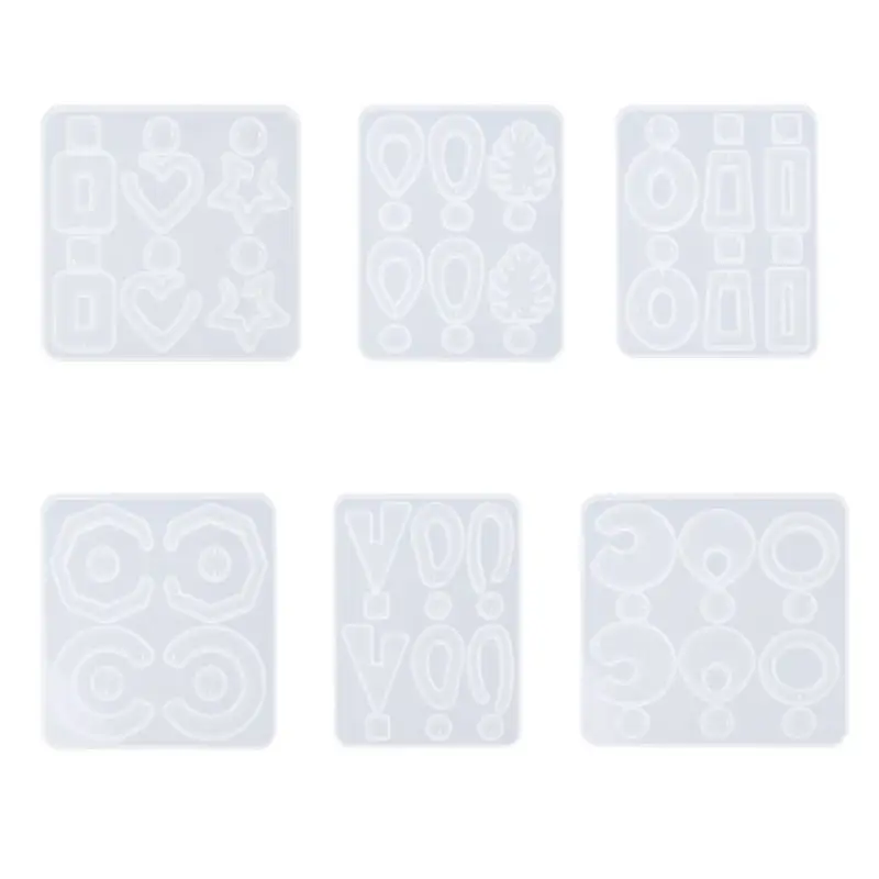 

Crystal Resin Mold Geometric Irregular Earring Necklace Pendant Mould DIY Craft