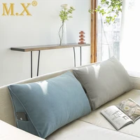 mx lounger bed reading rest back pillow triangle sofa cushion pillow bed office chair living room lumbar pad fashion home deco