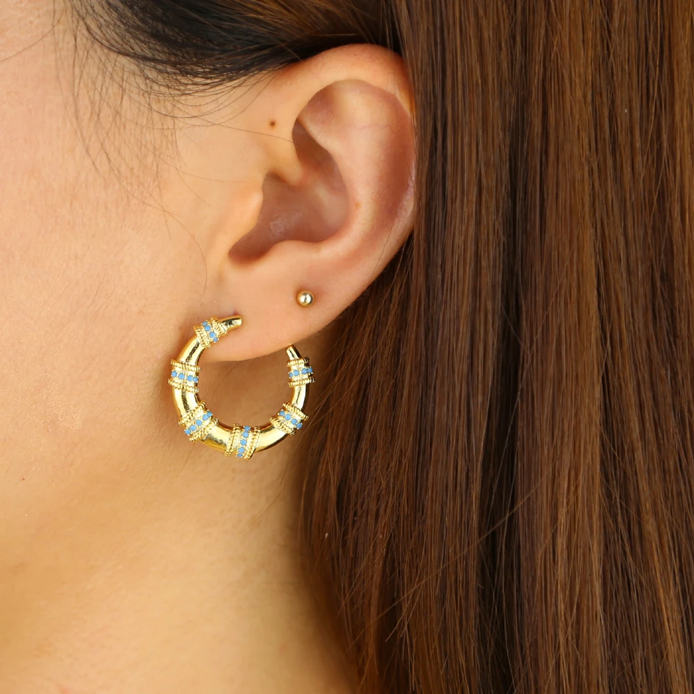 Новейшая модель в богемном стиле Стиль серьги виде Луны племенных антикварные