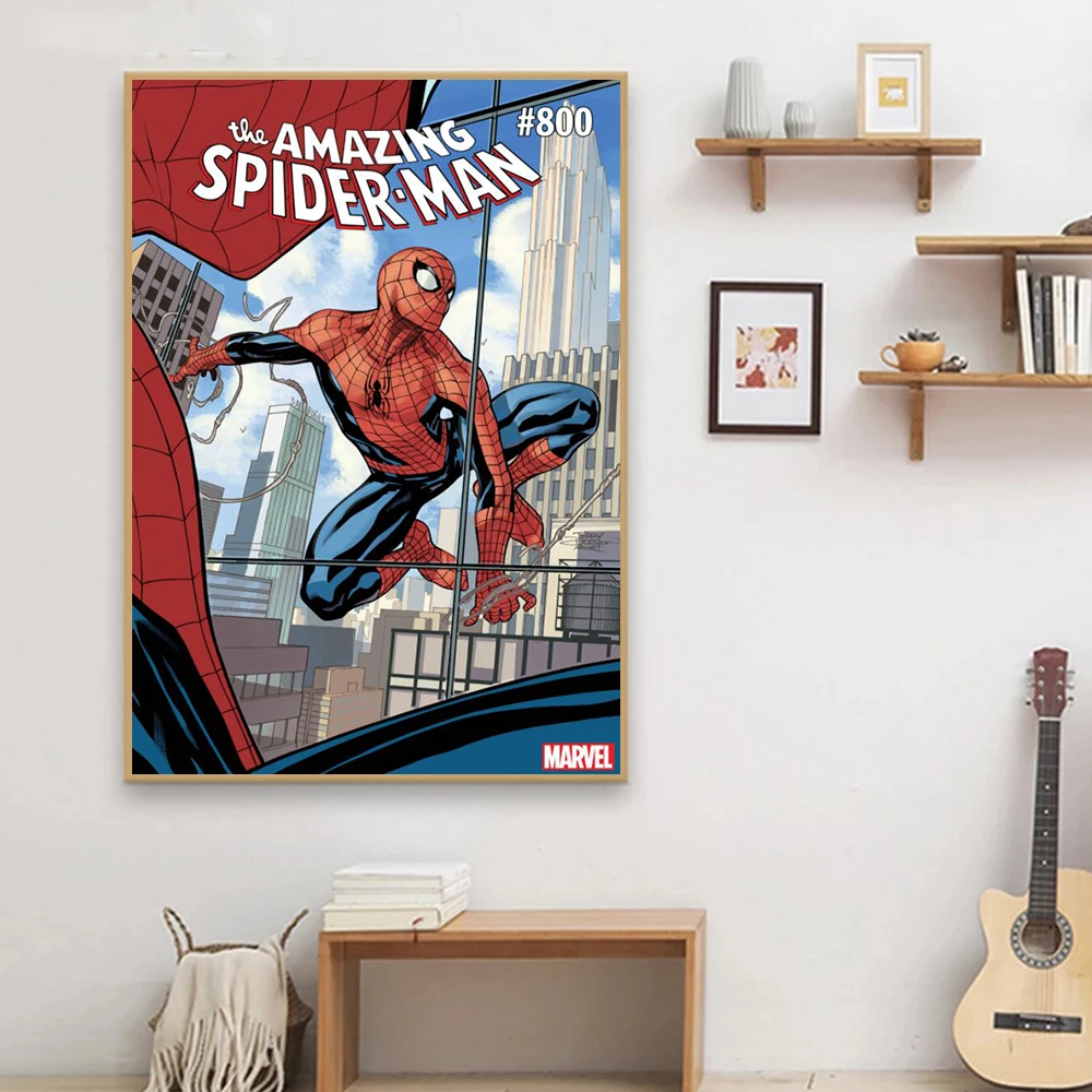 Картина на холсте с супергероями Мстители комиксы Marvel постеры капитаном Америка