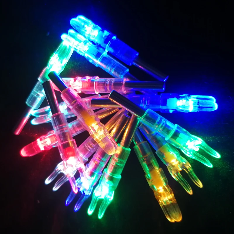 6/9 PCS Archery LED Lighted Nocks Suitable For Any Internal Diameter 6.2MM Arrow Hunting Accessories | Спорт и развлечения