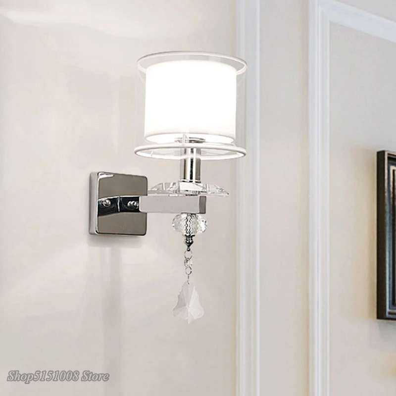 Настенный светодиодный светильник современный хромированный металлический s