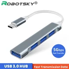 USB 3,0 концентратор USB C концентратор разветвитель 3  док-станция адаптер 3,1 с несколькими портами для Macbook Pro HUAWEI Matebook компьютера