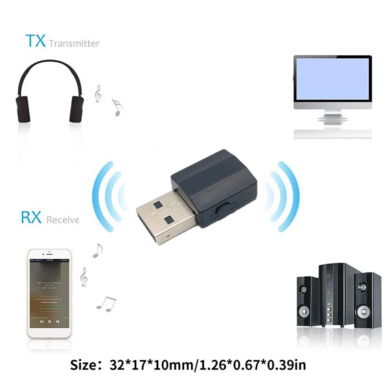 2 в 1 bluetooth 5 0 аудио приемник передатчик беспроводной адаптер Мини 3 мм AUX Стерео