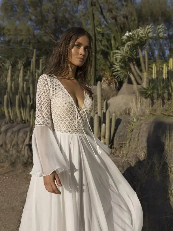 BGW белое сексуальное вечернее пляжное платье из шифона с оборками и длинными