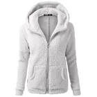 Женский свитер с капюшоном, зимнее теплое шерстяное пальто на молнии, хлопковое пальто, куртка, верхняя одежда, Женская куртка