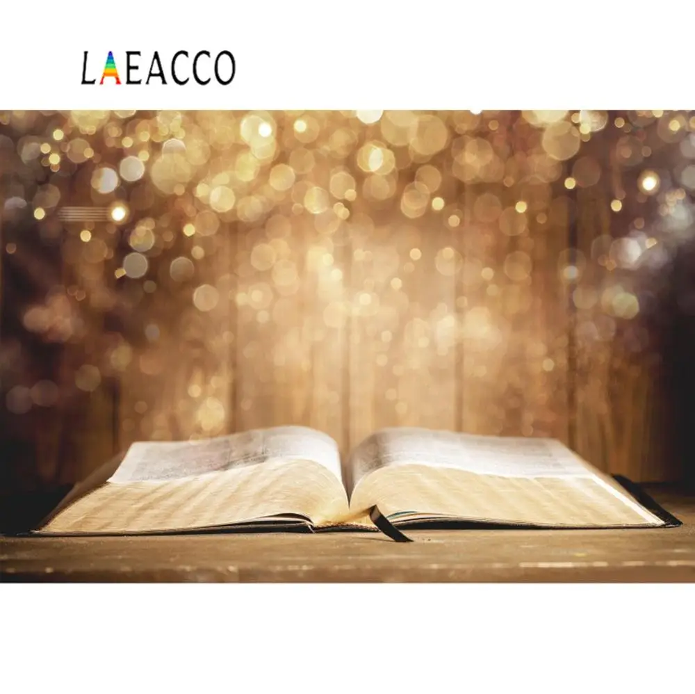 Laeacco фото фон Волшебная книга мечтательный горошек светильник боке ребенок