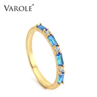 VAROLE блестящие, украшенные разноцветными кристаллами кольцо любовь кольца для женщин симпатичное свадебное кольцо, модное ювелирное изделие, опт