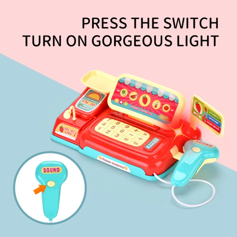 Умный кассовый аппарат для ролевых игр с музыкой светильник кой|Играем в магазин|