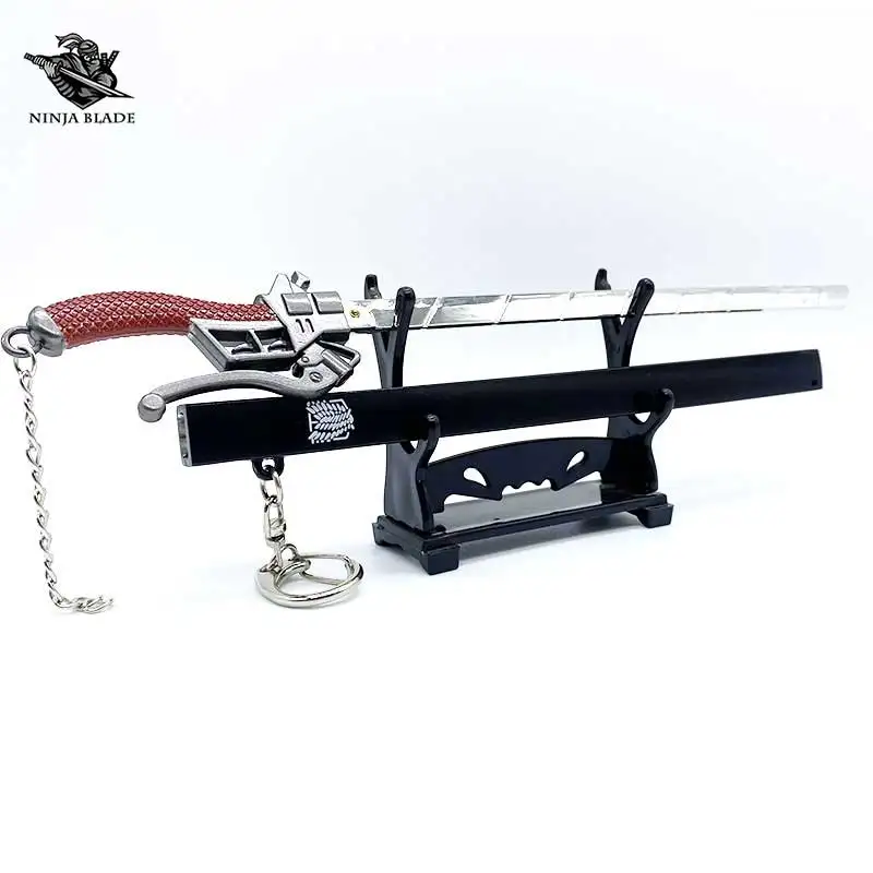 Меч Эрена джейгера из Микаса Аккермана Леви солдатика миниатюрная металлическая