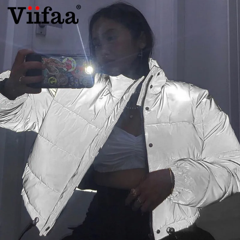 Куртка и пальто Viifaa Женская светоотражающая теплая зимняя 2019|Женские парки| |