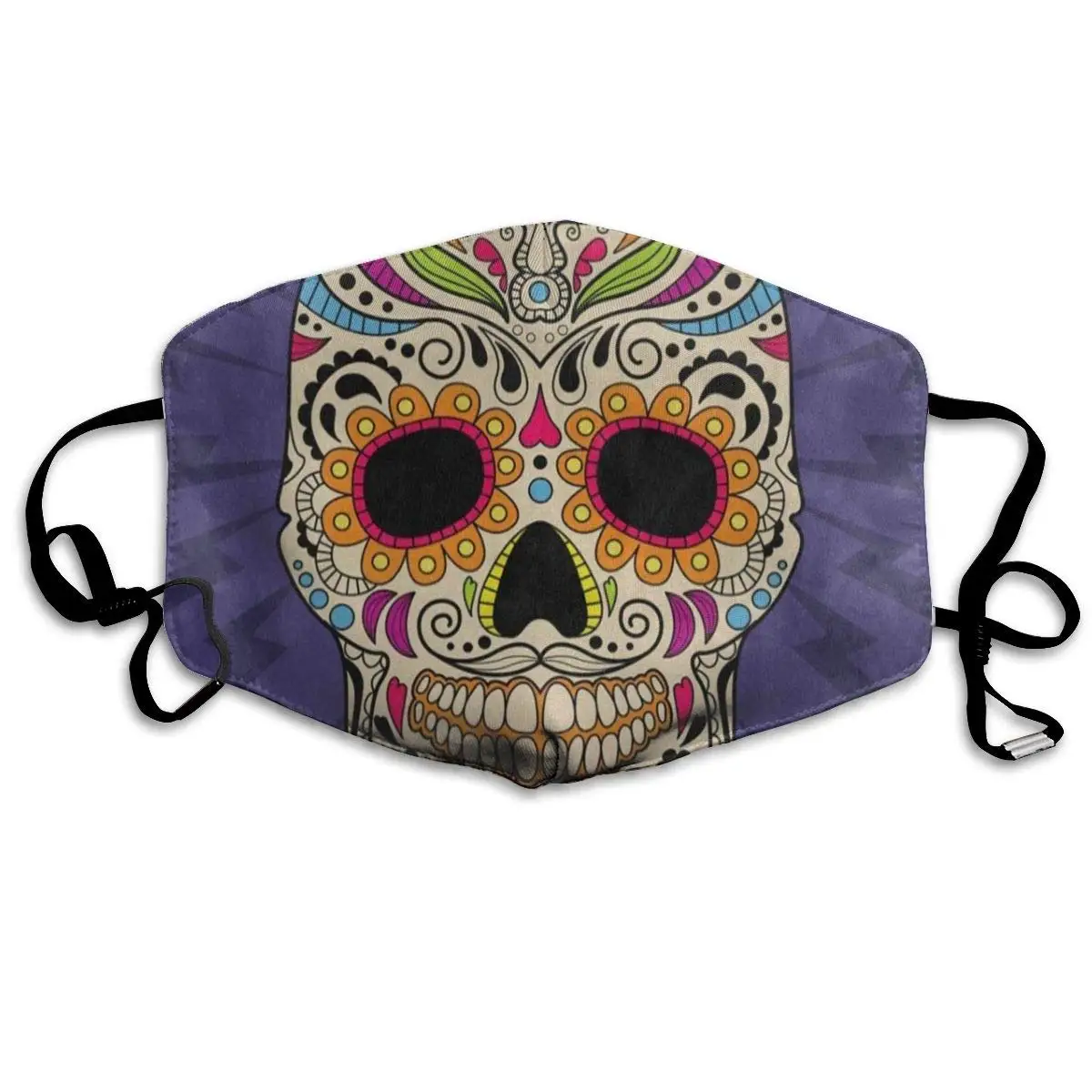 Маска для лица Мексиканская Dia De Los Muertos маска с черепом и цветком отличная