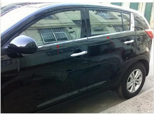 4 шт. хромированные оконные накладки из нержавеющей стали для kia Sportage | Автомобили