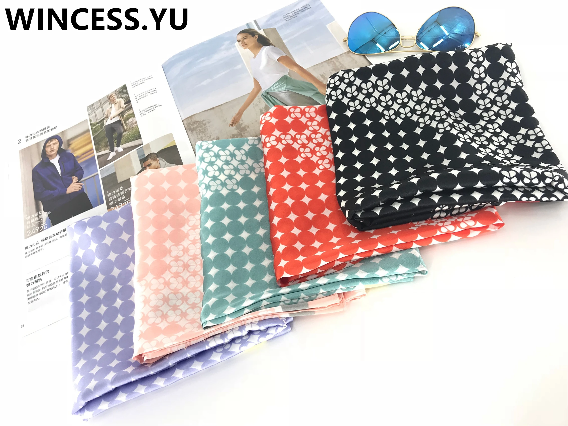 Женский шёлковый шарф-повязка на голову в стиле ретро | Аксессуары для одежды