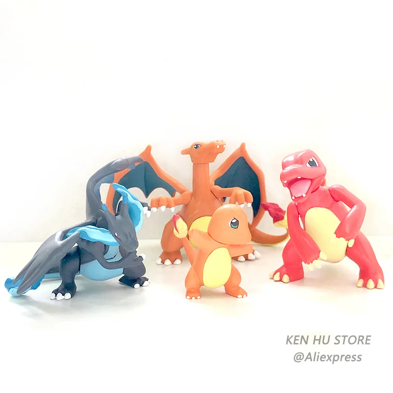 Evolution group Mewtwo Charizard Venus Blastoise аниме экшн-игрушка Покемон Фигурки Коллекция Модель игрушки украшение автомобиля игрушка - Цвет: Серебристый