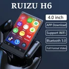 RUIZU H6 Android WiFi MP4 плеер Bluetooth 5,0 сенсорный экран 4 дюйма 8 ГБ16 Гб музыкальный видеоплеер с динамиком, FM, запись, электронная книга