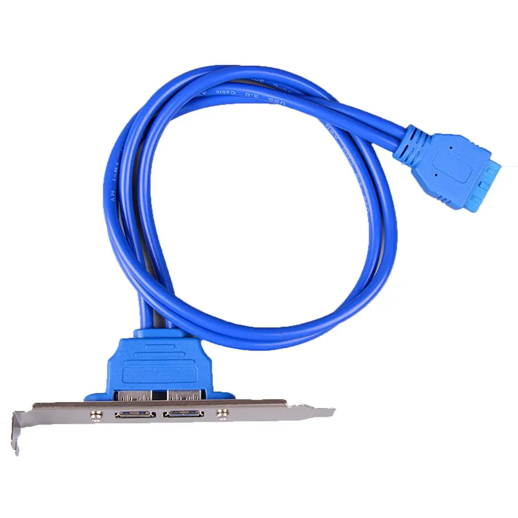 Расширительный кронштейн задней панели USB 3 0 для 20-контактного кабеля с 2-портовым