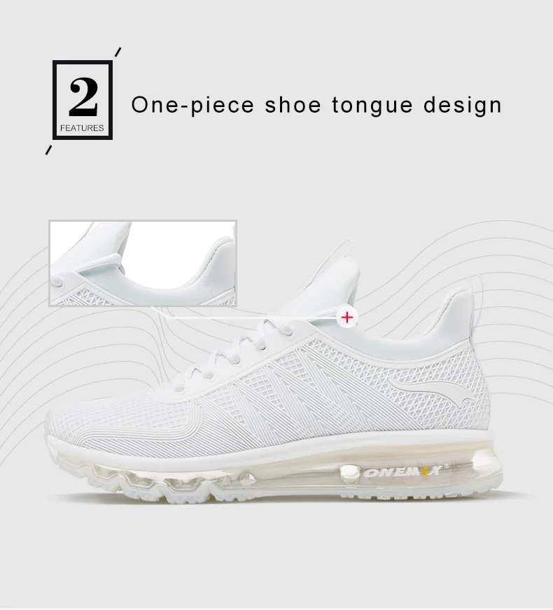 Мужские кроссовки с воздушной подушкой ONEMIX Оригинальные черные