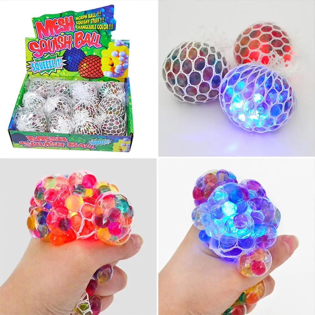 Bolas de uvas para aliviar el estr&eacute;s, juguete para aliviar la presi&oacute;n de las manos, pelota de malla, pelotas blandas, 1 Uds., 6cm-0
