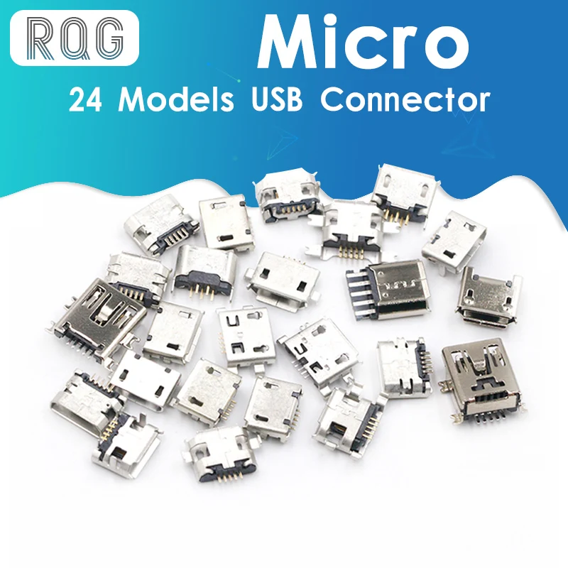 Разъем Micro USB 24 модели зарядного порта для Samsung/Moto/SONY/HTC/ZTE/Huawei/Xiaomi/Lenovo mobile tablet GPS 240