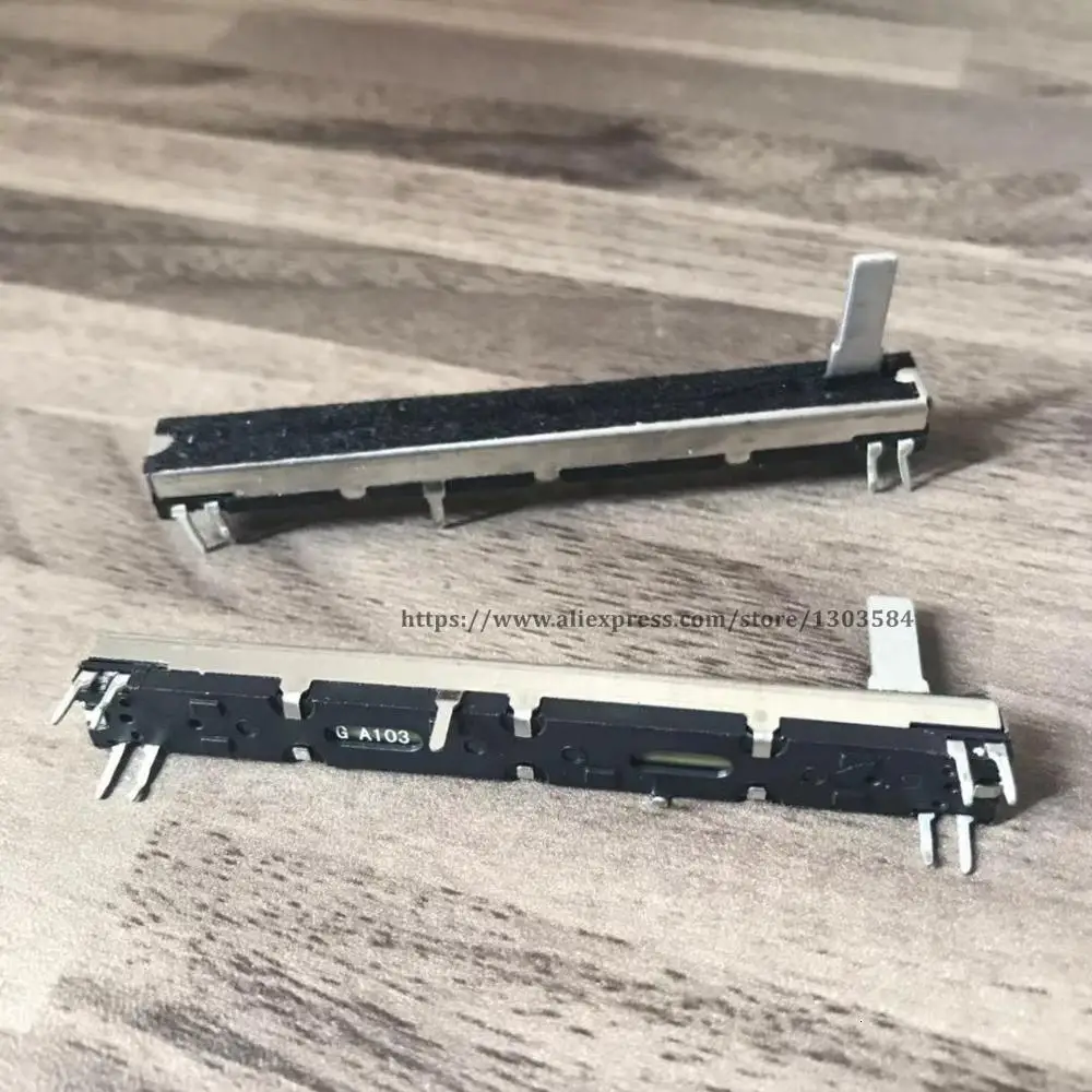 2pcsStraight подвижный измерительный потенциометр двойной тонкой оправой A10K для Soundcraft