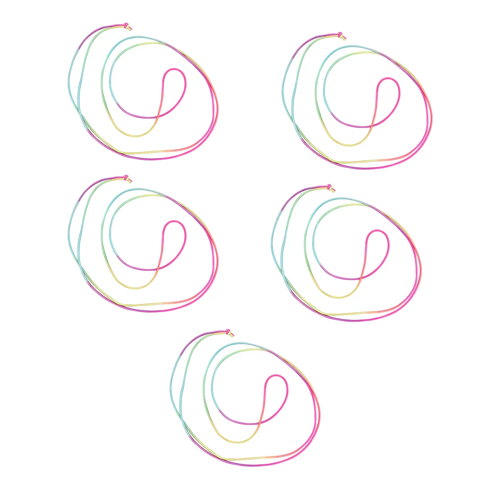 

5pcs Kids Skipping Rope Toys Students Jump Elastic Band Toys for School Outdoor