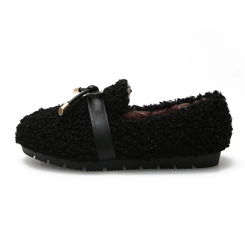 

Johnature Spring/Autumn 2021 New Flats Women Shoes Round Toe Casual Shallow Concise Leisure Warm Ladies Shoes Plus Size 41-43