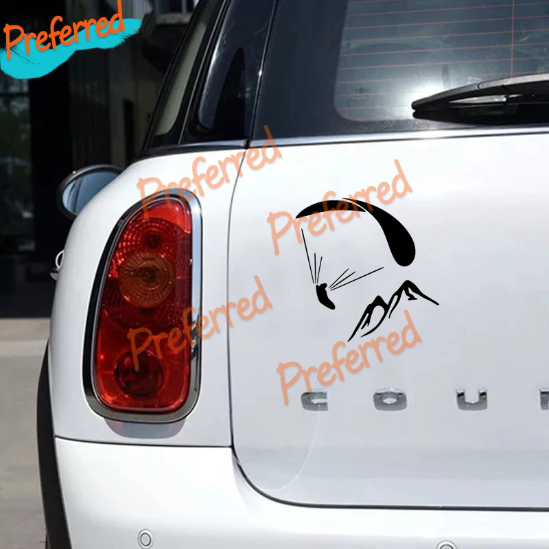 Качественная забавная наклейка на машину с принтом параплана Виниловая