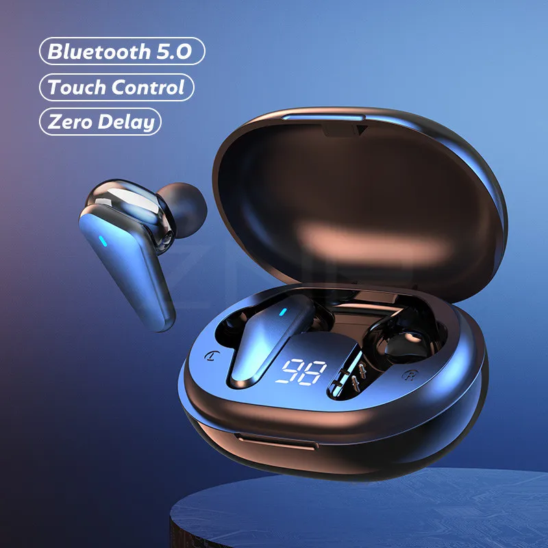 

TWS Wireless Headphones Touch Control Bluetooth 5.0 Earphones 9D Stereo Sport Gaming Earbuds In-Ear Music Headsets With Micphone