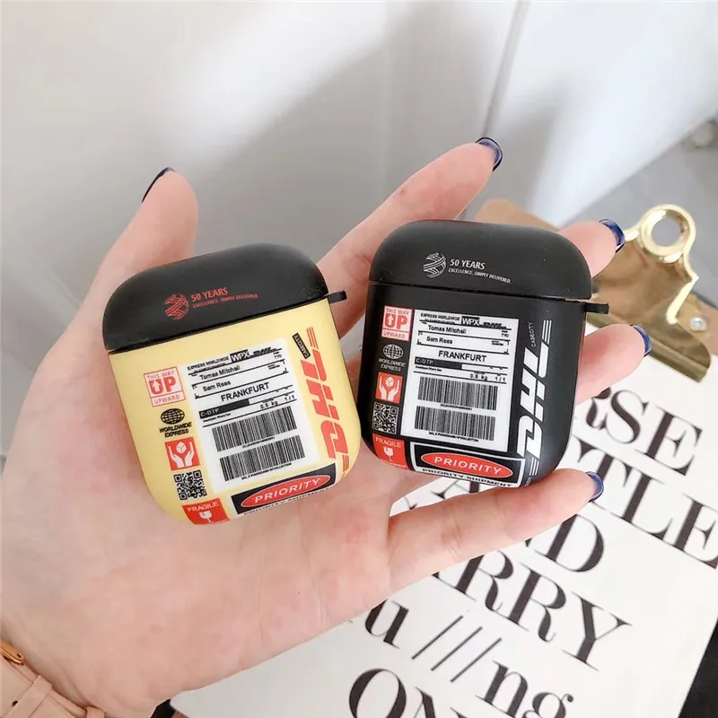 Популярные Роскошные уличные брендовые DHL Express юбилей жесткие беспроводные наушники гарнитура чехол для Airpods pro Air pods pro 3 Чехол