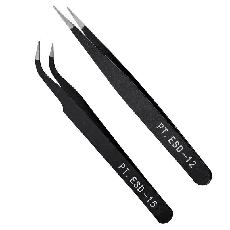 

Black Stainless Steel Curved Straight Eyebrow Tweezers Nipper Rhinestone Gem Picking False Eyelash Tweezers Tool Nail Art Tools