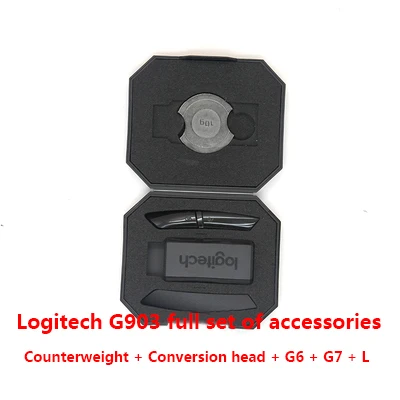 A set of accessories Оригинальные аксессуары для мыши для logitech G903/G703/G403/G900 Вес мыши/приемник/боковой ключ/зарядный кабель/USB удлинитель - Цвет: A set of accessories