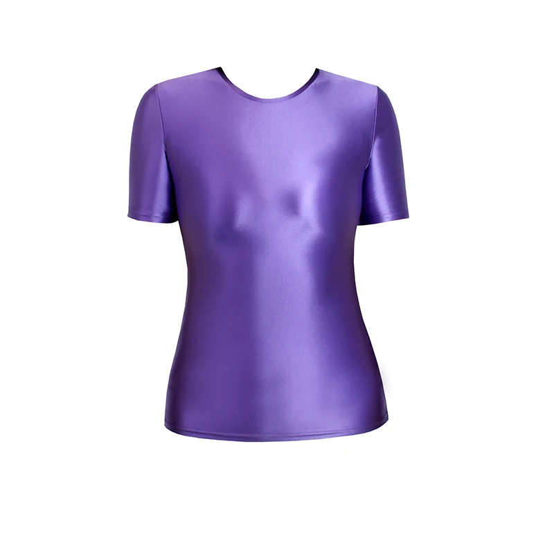 DROZENO s-xxxl beach top women slippery tights sexy goddess sweatshirt yoga workout clothes