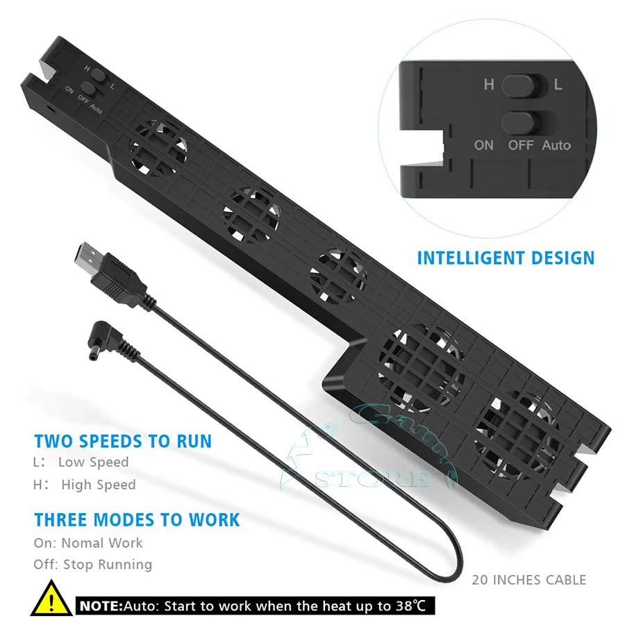 Подставка кулер для PS4 Pro PS 4 PRO внешний USB вентилятор 5 с Супер Турбо температурой