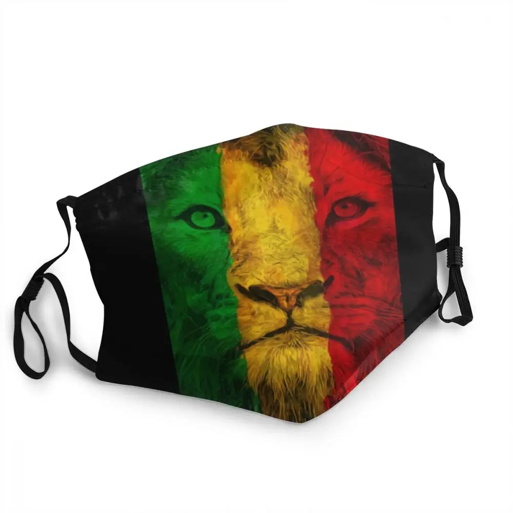 

Breathable Reggae Rasta Power Flag Lion Mouth Mask Jamaica Pride Anti Haze Protection Mask Respirator Muffle