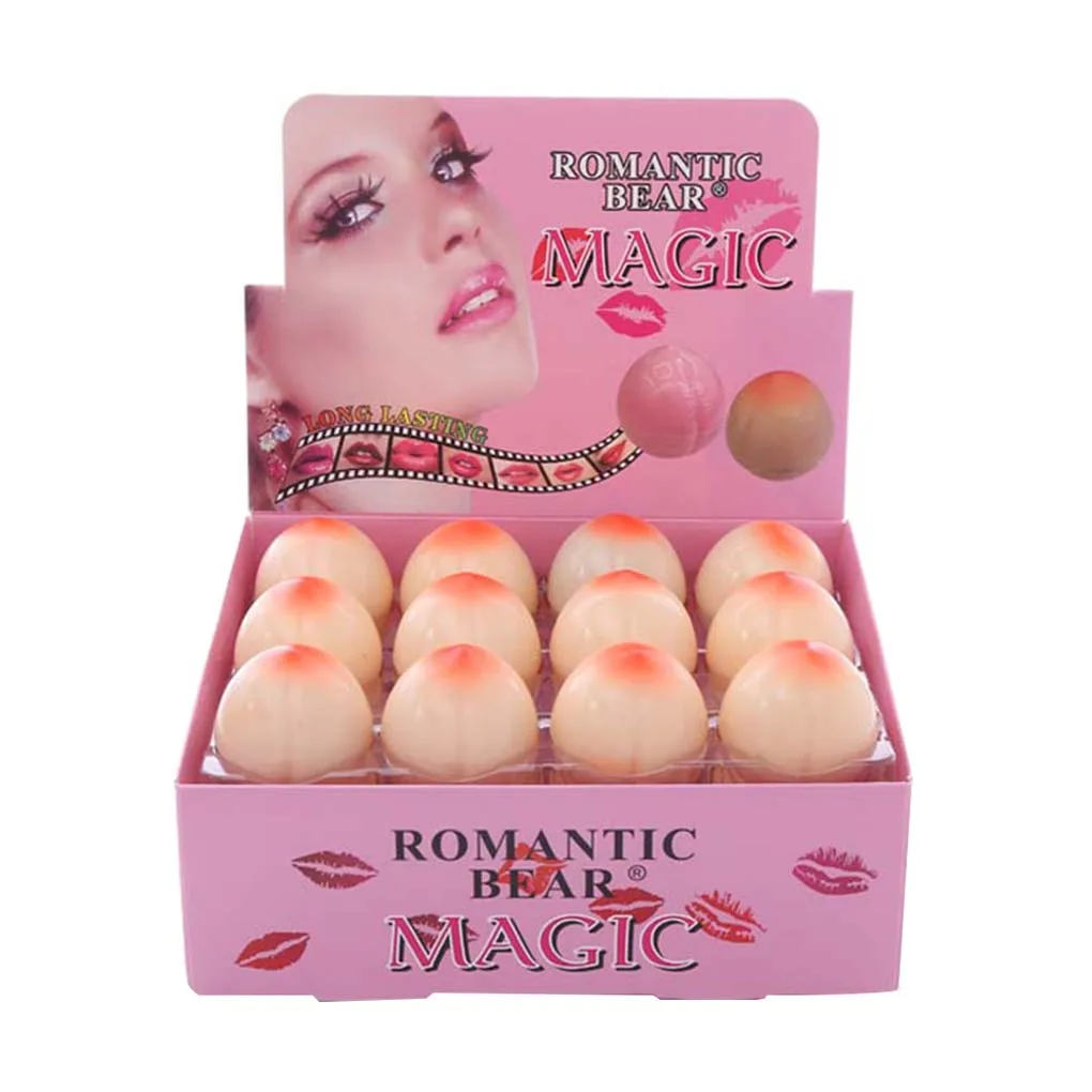 Совершенно новый милый макияж в форме персика увлажняющий питательный бальзам