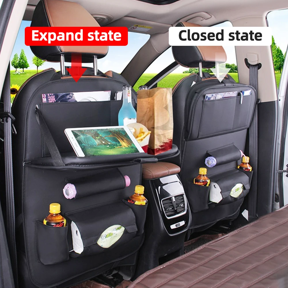 Органайзер для спинки автомобильного сиденья универсальный складной из