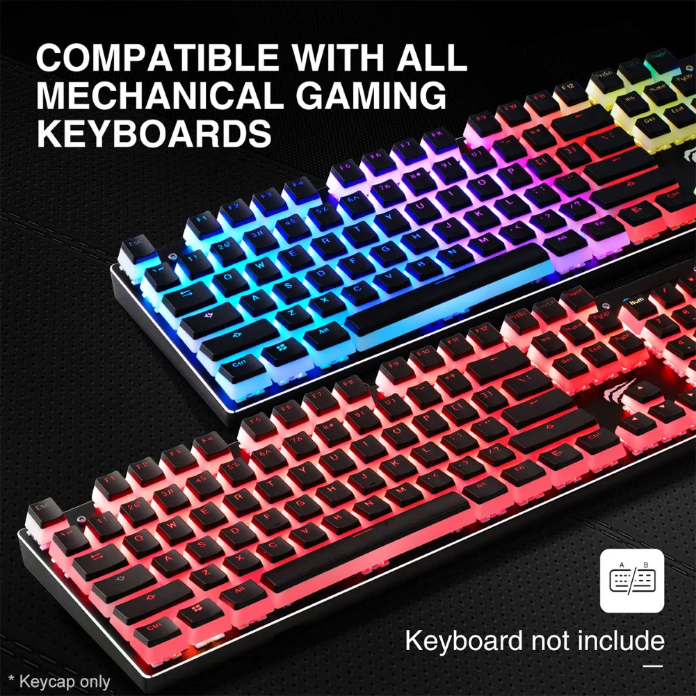 RGB 108 Keycaps подсветка Замена для Cherry/Kailh/Gateron/Outemu переключатель