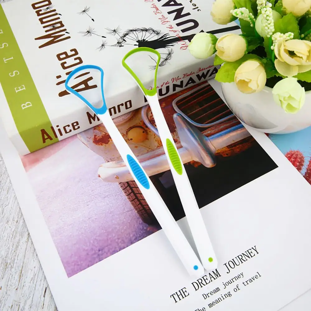 2 шт. портативная щетка для чистки языка мягкий скребок зубная нить уход за зубами