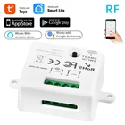 Умный выключатель Mini Tuya с Wi-Fi, умная жизнь, кнопка, выключатель света RF, 433 МГц, настенная панель, релейный модуль сделай сам, таймер, Google Home, Alexa