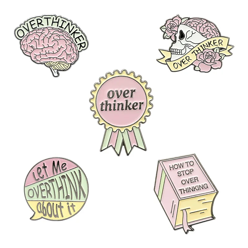 Металлические штифты сосны розовый брошь череп эмалевые броши в виде сушилка для