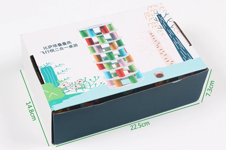 Деревянные строительные блоки ShakyTower Game башня реактора самолет шахматная игра