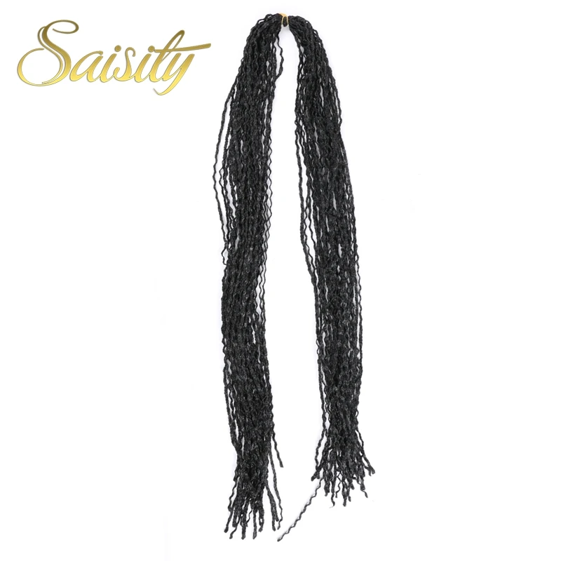 Saisity 2" 48 прядей/упаковка 50 г Zizi длинные вьющиеся плетеные пряди Омбре коробка косички синтетические крючком волосы для наращивания Zizi косички